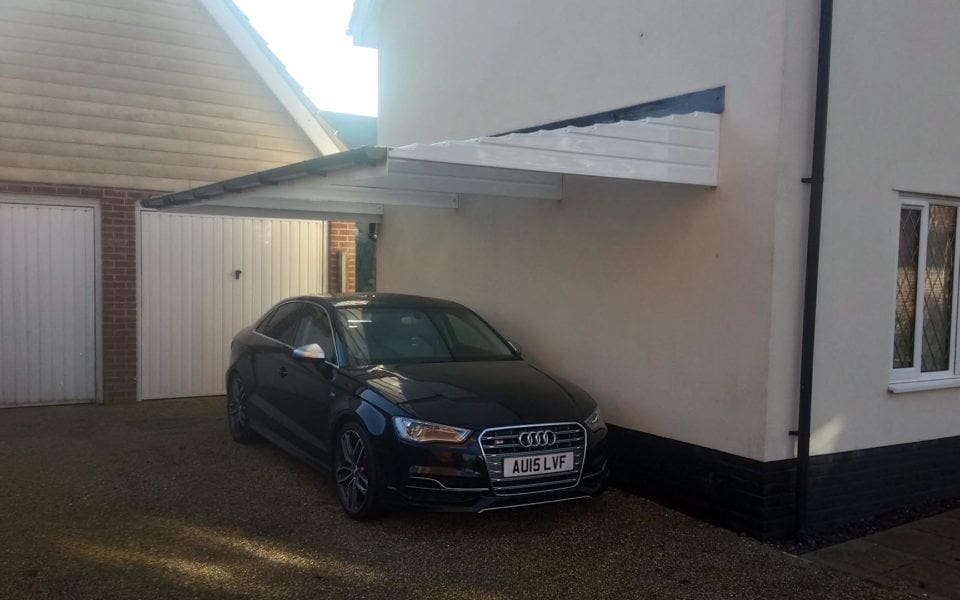 WallMounted Carports Cantilever Carports Canopies UK