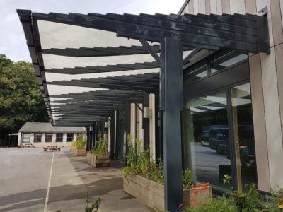 Canopies UK Canopy Installation at Woodgrange Infants School