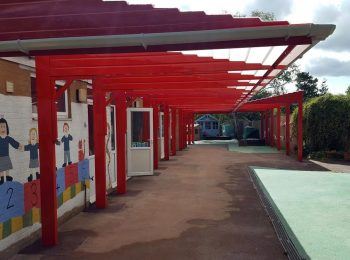 St Edmunds Catholic Primary School Canopy by Canopies UK