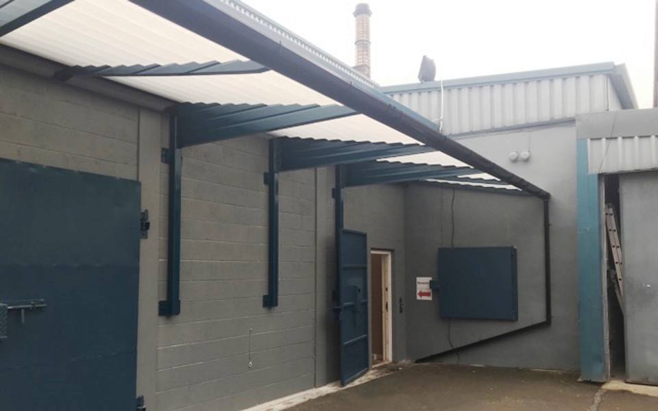 factory sheltered walkway