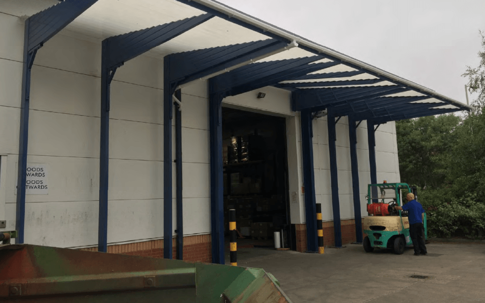 warehouse loading bay canopies