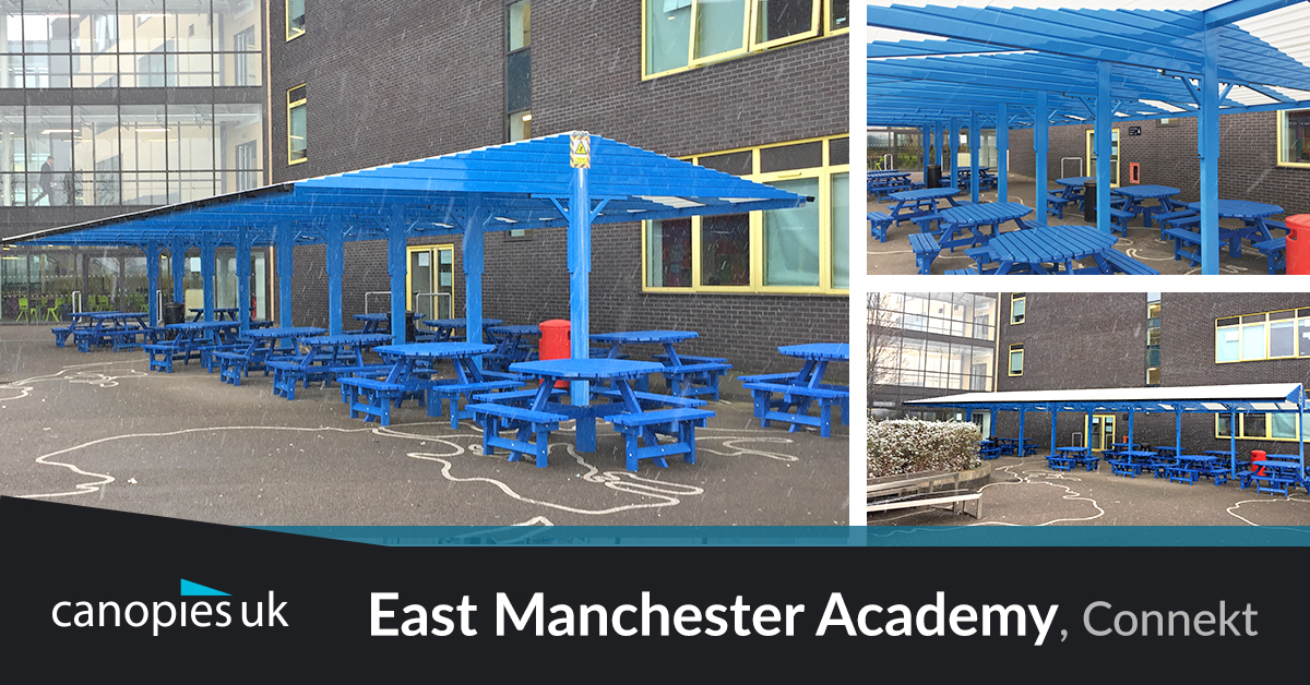 East Manchester Academy Canopies UK