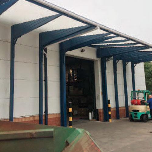 industrial loading bay canopy