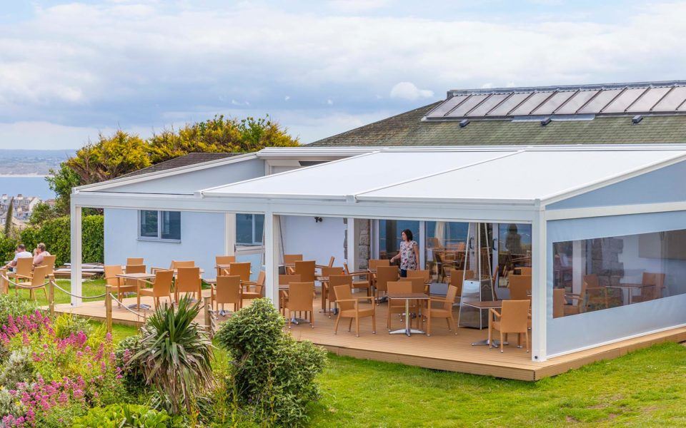 outdoor dining canopies