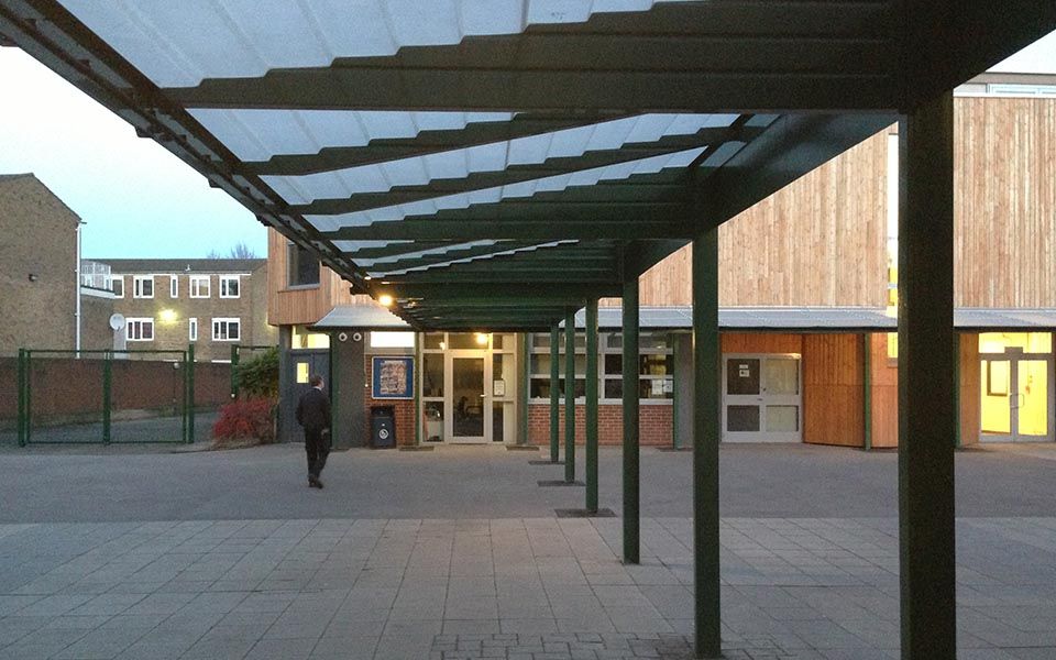 covered walkways for schools