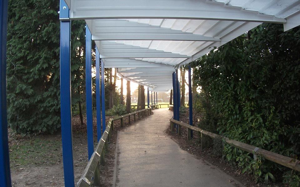 covered walkway canopy