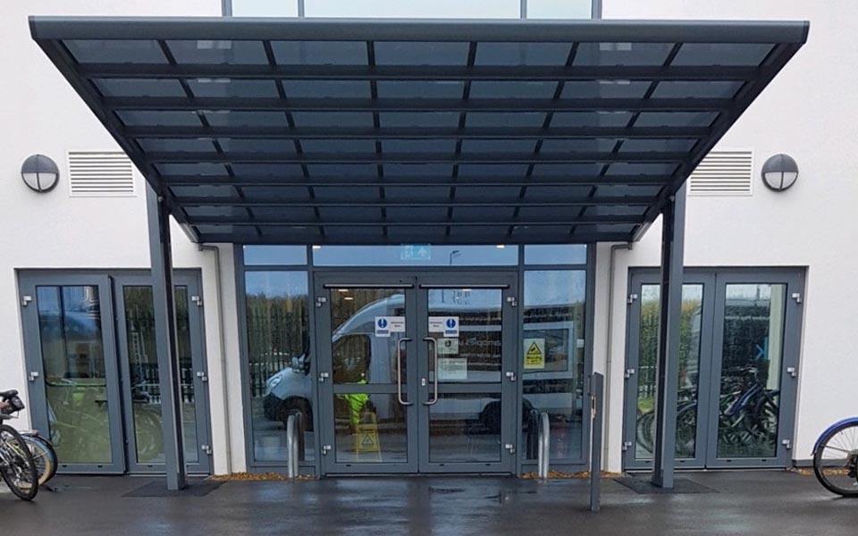 entrance canopies commercial