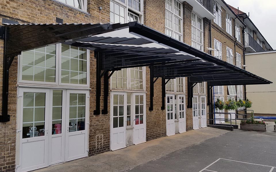 entrance canopies for schools
