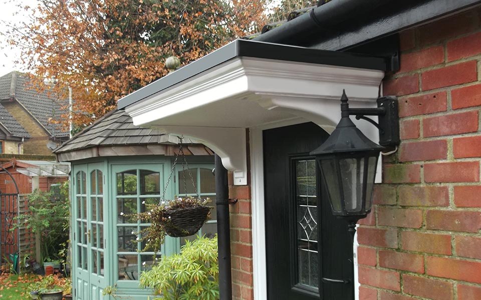 flat door canopy