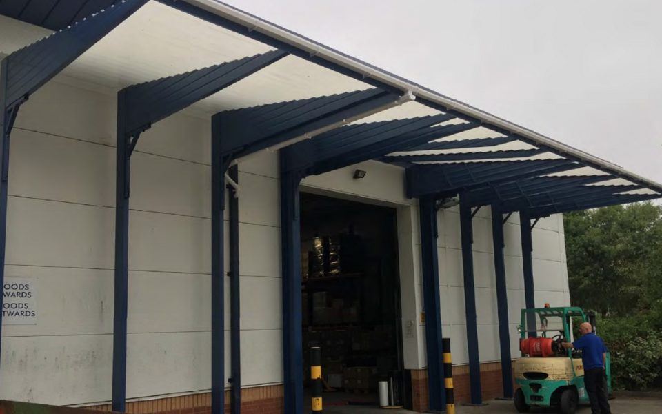 warehouse loading bay canopies