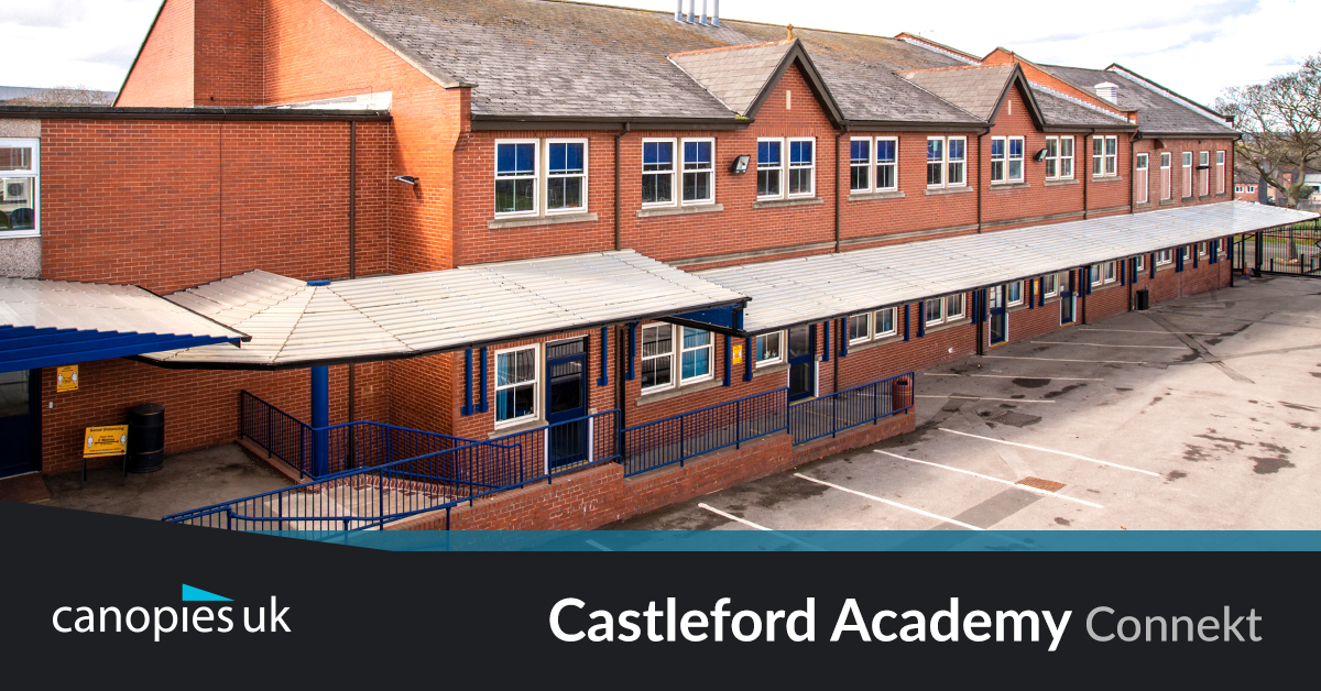 Castleford Academy Case Study Canopies UK