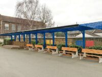 High School Outdoor Seating Canopy