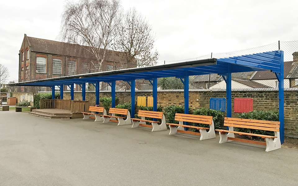 High School Outdoor Seating Canopy