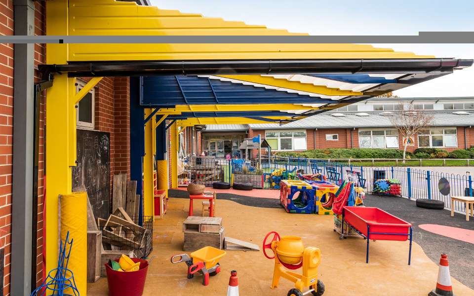 Nursery School Playground Canopy Multicoloured