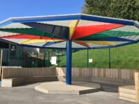 Primary School Umbrella Canopy Multicoloured